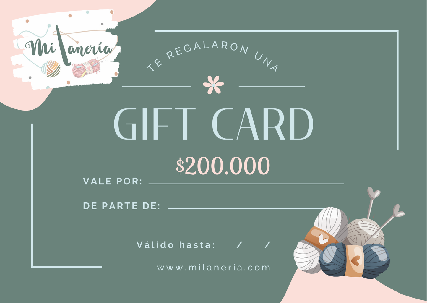 Tarjeta de regalo Mi Lanería