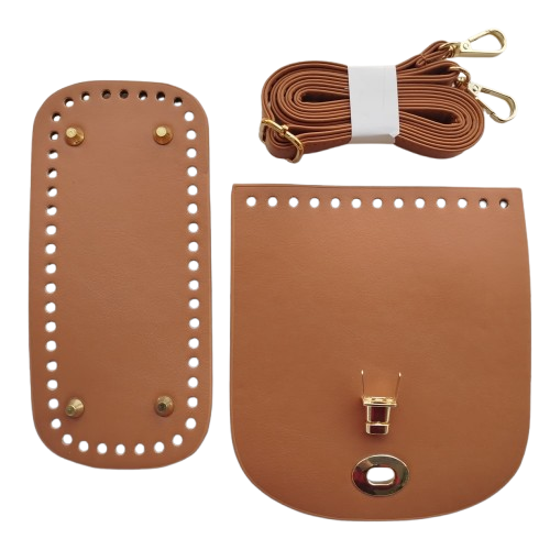 Kit base, tapa y asa para bolso en sintetico