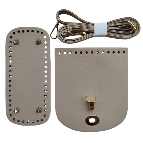 Kit base, tapa y asa para bolso en sintetico