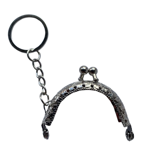 Herraje o Boquilla para monedero 5 cm con llavero