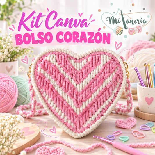 Kit de Bolso Rejilla Corazón