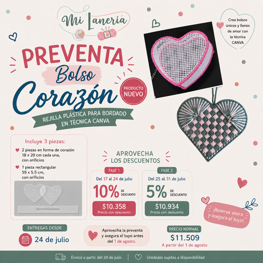 Rejilla Bolso Corazon