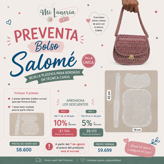 Rejilla Bolso Salome plastica Canvas