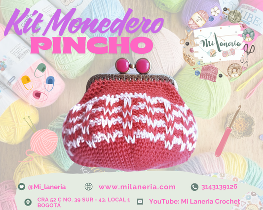 Kit de tejido Monedero pincho