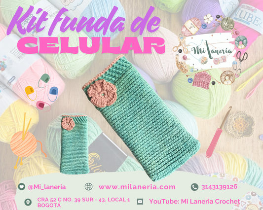 Kit de tejido Funda Celular