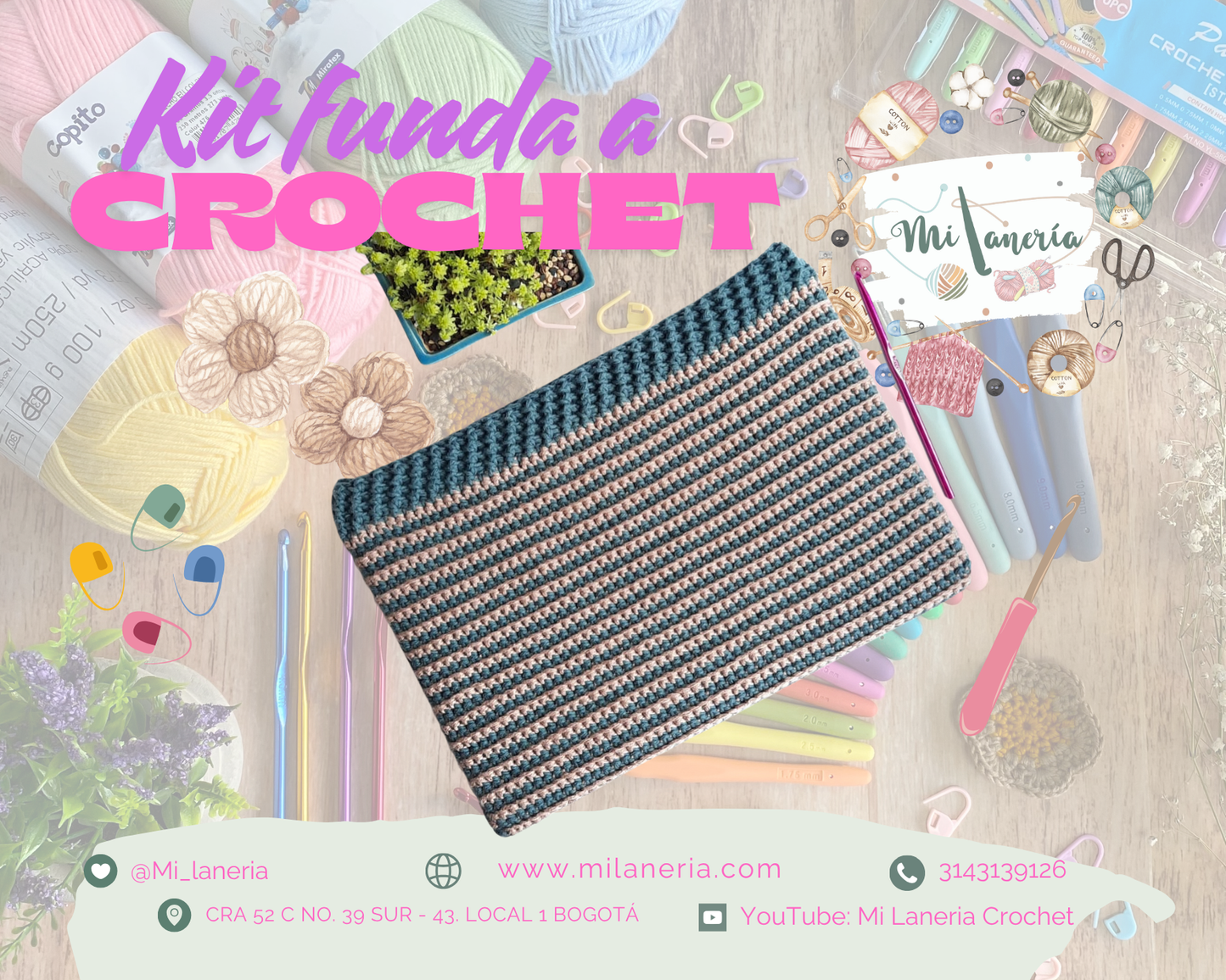 Kit de tejido Funda computador