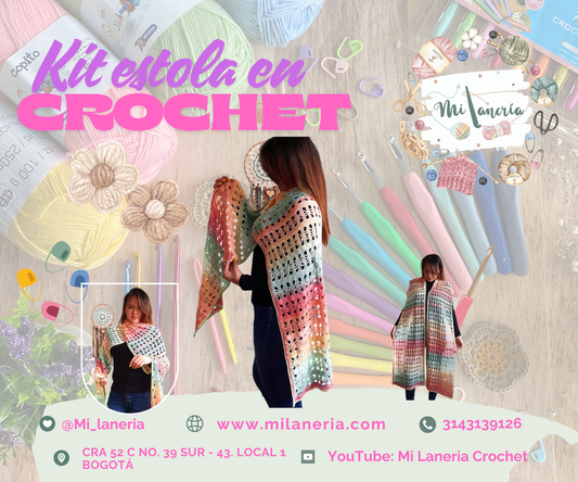 Kit de tejido Estola crochet