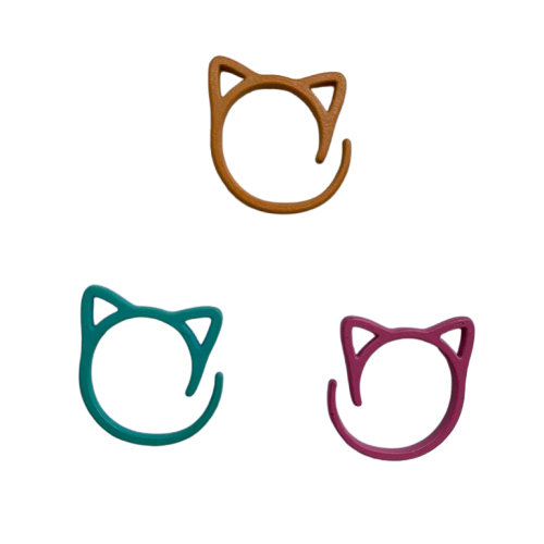 Marcapuntos gato metalico