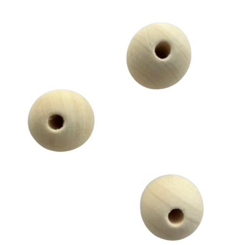 Bolas madera Macramé