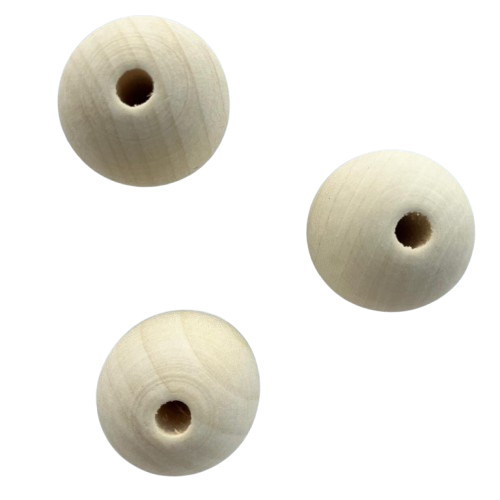 Bolas madera Macramé